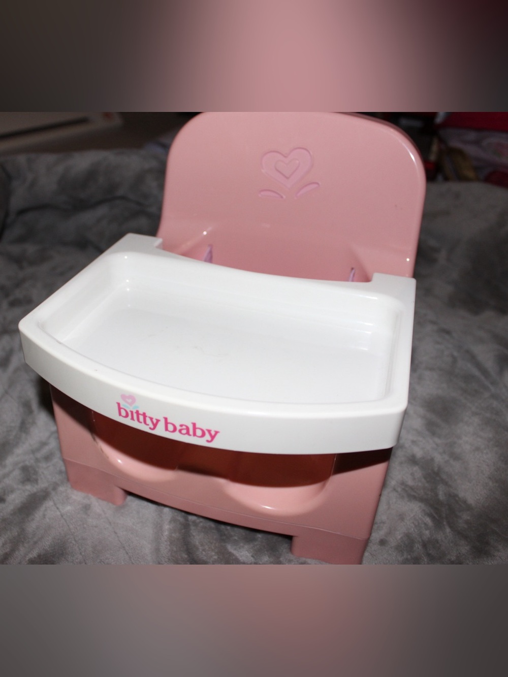 Bitty Baby Pink Doll High Chair with White Tray by American Girl